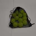 Sukeen Outdoor Pickleball Balls with Mesh Bag, 40 Holes Pickleball Balls Outdoor, High Bounce Pickle Balls for All Style Pickleball Paddles (Neon Green)
