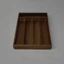 Silverware Organizer Kitchen Drawer Organizer Utensil Organizer Acacia Silverware Holder Cutlery Organizer in Drawer Flatware Organizer Tray(5 slots, Acacia