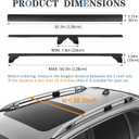 50.3” All-Metal 330 lbs Roof Rack Cross Bars with T-Slot, Universal Fit for Raised Side Rails, Heavy Duty Aluminum Crossbars for Cargo Carrier, Kayak and Luggage, Lock-Free Design