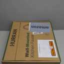 Wall Mount Kitchen Faucet, Hurran Brushed Nickel Kitchen Sink Faucet, 8 Inch 2 Handle Wall Mount Commercial Sink Faucet with Pull Down Sprayer for Kitchen Laundry Room Restaurant