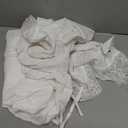 Floerns Women's 2 Piece Outfit Lace Trim Tie Front Camisole Top Tiered Maxi Skirts Set S