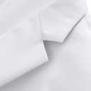 MOGU Blazer for Men, Slim Fit Suit Jacket, Casual Sport Coat with One Button, US Size 42 (42, White)