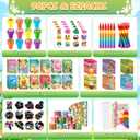 BenLouis 96Pcs Hawaiian Luau Party Favors Aloha Summer Tiki Theme Coloring Books Crayons Sticker Set Bulk for Kids Beach Pool Birthday Goodie Bag Stuffer Classroom Gifts Rewards Craft Pinata Fillers