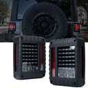Xprite Tail Lights with Rear Brake Turn Signal & Reverse Lighting Function, LED Rear Lights Compatible with 2007-2018 Jeep Wrangler JK JKU, Clear Lens