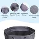 sportsnew Swim Bag Mesh Beach Drawstring Backpack with Wet Pocket, Drawstring Bag for Swimming, Gym, Pool, Workout Gear, Beach Volleyball Backpack for Women Men (Grey)