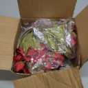 MARTINE MALL 4 Packs Peonies Artificial Flowers, Burgundy Artificial Peonies, Silk Peonies Flowers Fake Peonies Artificial Flowers Peonies Bouquet for Halloween Centerpiece Table Wedding Home Decor (Red)