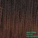 6 Packs/Lot (14/18/24/30) inch 1cm 20 Strands/Pack Thin 3X Box Braid Crochet Hair Extensionin Diameter 3X Synthetic Braid Hair Extensions Crochet Braids Hair Color(30Inch T1B/30)