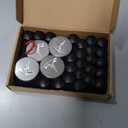 4 Pack Car Wheel Center Hub Cap Kit with 22 Lug Nut Covers, 2.2 in (56mm) Wheel Rim Covers Center Hubcaps with Emblem for Model 3 / Model Y, Gray & Silver Exterior Decoration for Tesla