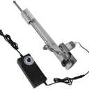 CNCTOPBAOS Reciprocating Linear Actuator Stroke 6 Inch 1.18"-6",Adjustable Telescopic Rocker Arm Mechanism Gear Motor DC24V Speed Regulation Adapter 120RPM 3-15CM