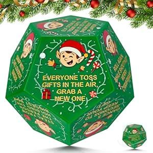 Santa Swap Gift Exchange Dice,2025 for Grandkids, Christmas Stocking Stuffers for Teens Girls Boys Men Women Kids, Anniversary Birthday Gifts Exchange Gifts Dice Games for Friends Xmas