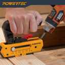 POWERTEC 72482 Edge Deck Screw Jig with 3 Board Spacing Options, T15 Torx Bits, and Deck Screws No.10 x 2-3/8", Hidden Fastener Deck Tool for Wood & Composite Decking