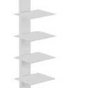 SEI Furniture Stewartby Spine Tower Shelf - White