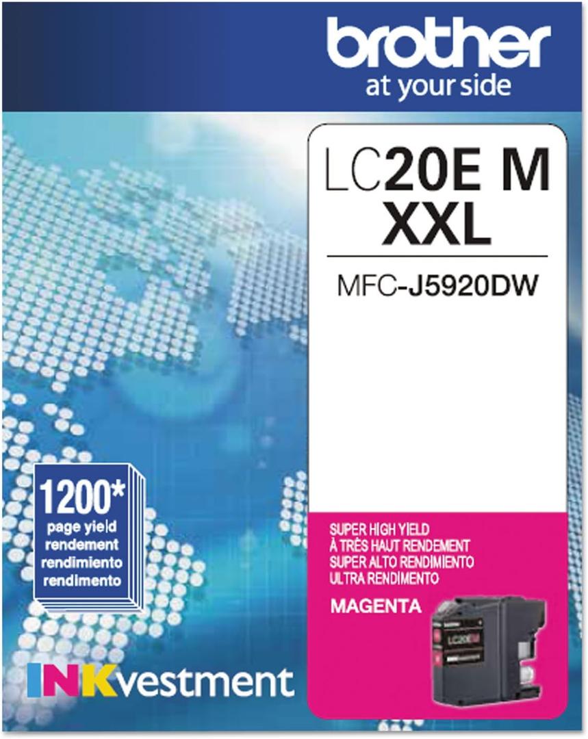 Brother LC20EM Super High Yield Magenta Ink Cartridge