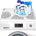 Washer and Dryer Covers for the Top 23.6“ x 19.7", – Waterproof, Non-Slip Laundry Machine Protector Mat for Dust, Scratch – Fits Most Washers, Dryers, Laundry Room Organization Essentials Accessories