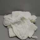 6 Pack Christmas Stockings, 18inch Large White Cable Knitted Stocking Personalized Xmas Hanging Stocking with Leather Patches Custom Name for Christmas Holiday Party Decoration