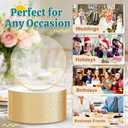 Festiva 200Pcs Clear Plastic Dessert Plates Disposable 6.3" with Plastic Forks 5" - Small Clear Plates-Dessert/Cake/Appetizer Plates for Birthday/Easter Party & Wedding - Serve for 100Guests