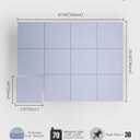 Bumusty Large Cork Board 48" x 36" Alternative - 12 Pack Felt Wall Tiles with 70 Safe Removable Adhesive Tabs, 30 Pushpins, Cork Boards for Walls Bulletin Board Office Decor (Soft Periwinkle), Solid tile 12-pack