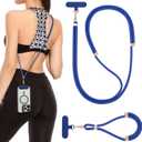 VVAAGG Cell Phone Lanyard for iPhone: Crossbody Phone Strap and Wrist Strap Most iPhone and Android Smartphones (Blue)