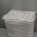 Zopeal Plastic Storage Bins 10 Pcs White Pantry Organizer Bins Small Baskets Storage Containers for Home Kitchen (14 x 10.5 x 6.4 Inch)