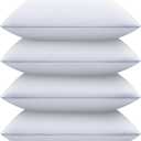 Bed Pillows for Sleeping Standard Size Set of 4,Down Alternative Filling,Pillows for Back, Stomach or Side Sleepers (Grayedge)