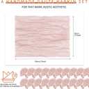 100 Pieces Cloth Napkins Pink Dinner Cheesecloth Napkins for Wedding,Wrinkled Cloth Napkins Bulk for Home Party Rustic Table Decoration, 17 x 17 Inch