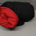 Homelike Moment Twin Comforter Set Black, Lightweight Reversible Comforter Twin Size Bed Sets, Soft Down Alternative Bed Comforter All Season 2 Pcs Twin Set with 1 Sham Black/Red