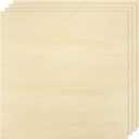 MECCANIXITY 4pcs Basswood Sheet 15x15x1/8 Unfinished Wood Plywood Boards
