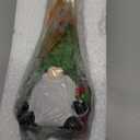 Lighted Christmas Gnome Tree, 8 Inch Faceless Old Man Ceramic Decor with Multicolor Lights for Tabletop Home Office