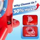 iPlay, iLearn Kids Fun Pool Toys, Inflatable Dart Board Water Games, Swimming Pool Floats, Beach Yard Outdoor Play, Backyard Party Birthday Gift for 6 7 8 9 10 12 Years Old Boys Girls Teen Adult-Red
