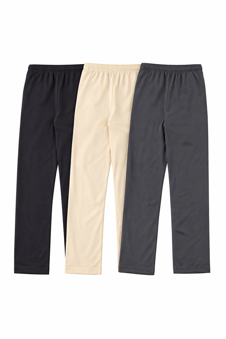 Women's Cotton Ankle Length Leggings | Elastic Waistband Soft Stretchable Everyday Wear | Pack of 3, Size M , 