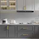 goldenwarm Pack of 2 Gold Dresser Pulls Modern Kitchen Cabinet Handles 96mm Hole Centers - LSJ12GD96 Square Handles Bedroom Closet Pull Handles Furniture Door Hardware