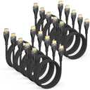 10K 8K HDMI Cable 3FT 10-Pack, 48Gbps Ultra High Speed HDMI 2.1 Cable 8K@60Hz, 4K@120Hz Nylon Braided HDMI Cord, eARC, HDR10, HDCP 2.2&2.3 for PS5, Monitor, HDTV, Laptop, PC, Blu-ray