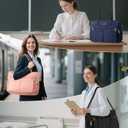 Bagstellar Teacher Bags for Women, 15.6 inch Laptop Work Tote Bag Quilted Nurse Bible Computer Shoulder Bag for School Travel | Dream Tote Work Bag, with 40oz Cup Holder, Insulated Pocket, Zipper & Strap, Office Briefcase, Ideal Gift for Women