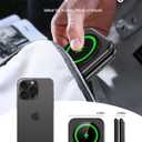 3 in 1 Charging Station for Apple Multiple Devices-Magnetic Wireless Travel Charging Station for iPhone 17 16 15 14 13 12,Foldable Mag-Safe Charger Pad for Apple Watch,for Airpods Pro,Green