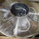 20" Boho Ceiling Fans with Lights, Rattan Flush Mount Ceiling Fan with Light Remote Control with Caged 6 Speeds for Bedroom, Nursery, Living Room (White) (Ivory)