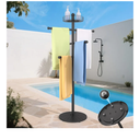 Weighted Pool Towel Rack Outdoor, Stainless Steel Main Pole, Removable Pool Towel Holder, Towel Tree for Beach, Pool Outside.