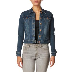 dollhouse womens Jacket (X-Large, Indigo)