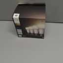 Philips Hue Smart LED A19 Bulb 4-Pack, Warm White Light 2700K, E26 Base, 9W, 810 Lumens, Dimmable LED Bulbs, Works with Alexa, Google Assistant, and Apple Home