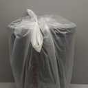 Mind Reader Slim Laundry Hamper with Lid, 40L Clothes Basket, Premium Wicker Design, Plastic, Gray