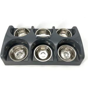 Puppy Feeding System 6 Litter Multiple Dog Bowl Feeder Puppy Feeder Station, Weaning Dish Puppy's Feeding