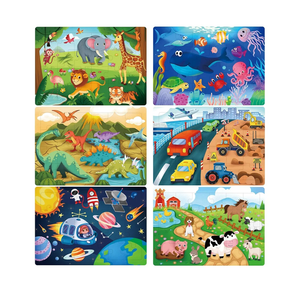 BenBen Puzzles for Kids Ages 4-6, 6 Pack 24 Piece Wooden Jigsaw Puzzles for Toddlers Ages 3-5, Preschool Learning Educational Toys for Boys Girls