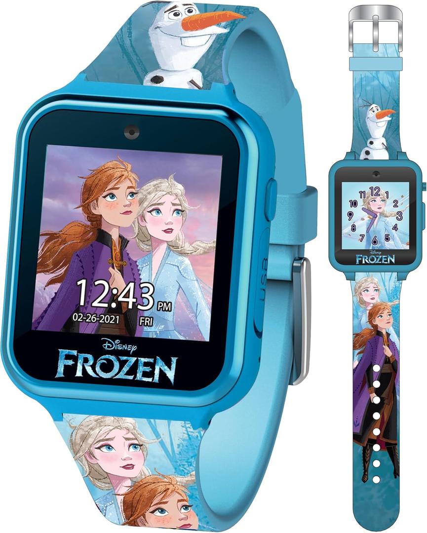 Accutime Kids Disney Frozen Smart Watch with Camera for Kids and Toddlers - Interactive Smartwatch for Boys & Girls with Games, Voice Recorder, Calculator, Pedometer, Alarm, Stopwatch (Turquoise)