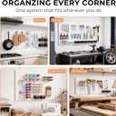 INCLY 278PCS Pegboard Accessories Organizer Kit, Peg Board Hooks Assortment with Bins for Organizing Various Tools, Fit 1/8 or 1/4 inch Pegboard for Hanging Storage, Garage Wall Attachments