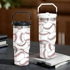 30 Oz Avocado Flip Tumbler With Handle,Avocado Coffee Travel Mug Cup Water Bottle,Basebll Gifts for Women,Avocado Decor Stuff Accessories