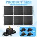 6 Pcs 2 in 1 Anti Mini Split Pad Condenser Pad with 4 Pcs Stand Vibration 36" x 24" Ac with 1.57" h Stand Moisture-Proof Plastic for Ac Heat Pump System Condenser Units Heat Pump