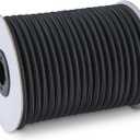 Marine Grade Bungee Cords Heavy Duty Outdoor - Bungee Cord Roll - 100% Stretch Elastic Cord and Absorbent Bungee Shock Cord for Kayak Deck, Camping, Crafting (3/8" x 100ft)