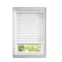 3 x White Cordless Faux Wood Blinds for Windows with 2 in. Slats - 33.5 in. W x 48 in. L (Actual Size 33 in. W x 48 in. L)