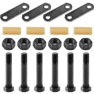 Lonffery Trailer Alex Shackle Kit, 312L Shackle Strap Fit for 3500lb-7200lb Double Eye Spring