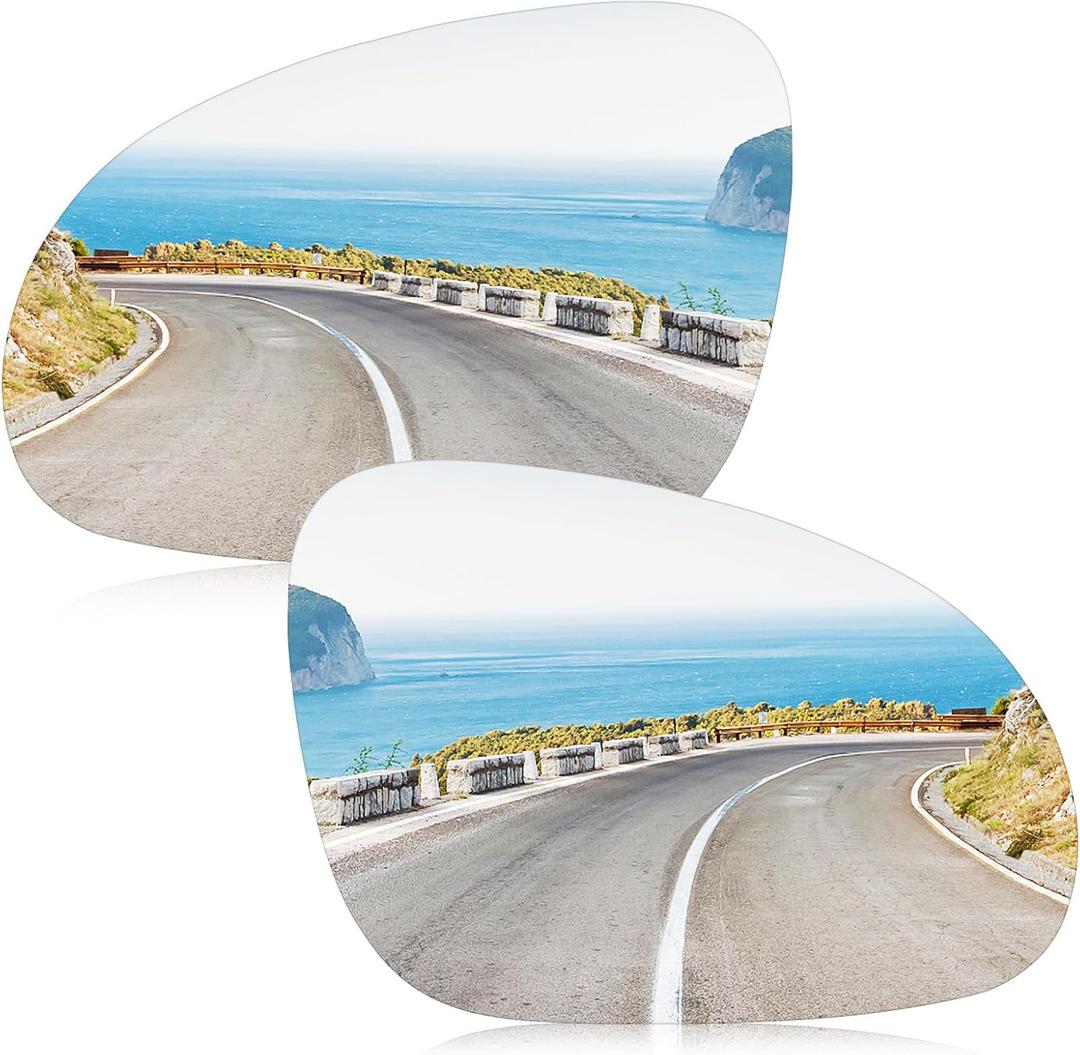 Left & Right Side Heated Mirror Glass Fits for Volkswagen for R32 for EOS for GOLF Fits for Rabbit Fits for Jetta Fits for Passat 2003-2014 Fits for 7M3857521F 7M4857521D 7M3857521E 1K0857521