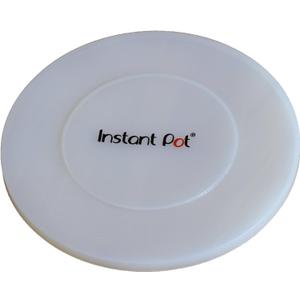 Instant Pot Silicone Lid, 9.8-In, 5-Qt & 6-Qt Pot Lid, From the Makers of Instant Pot, Reusable Silicone Lid for Bowl and Food Cover, Microwave Cover for Food, Transparent White